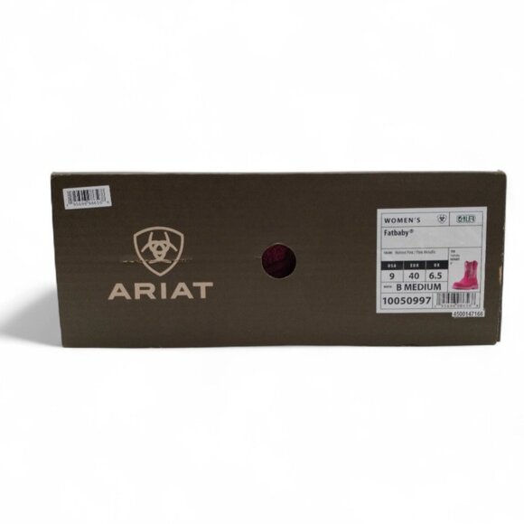 Ariat Fatbaby Women's Size 9 B Medium Hottest Pink Metallic Western Boot - Picture 15 of 15